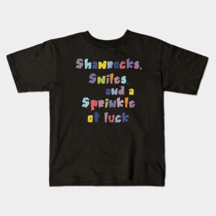 Shamrocks, Smiles, and a Sprinkle of Luck Kids T-Shirt